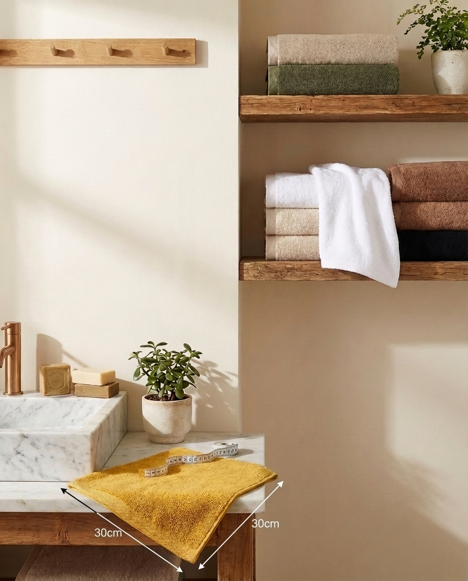 Plain Hand Towel Size 30*30Cm