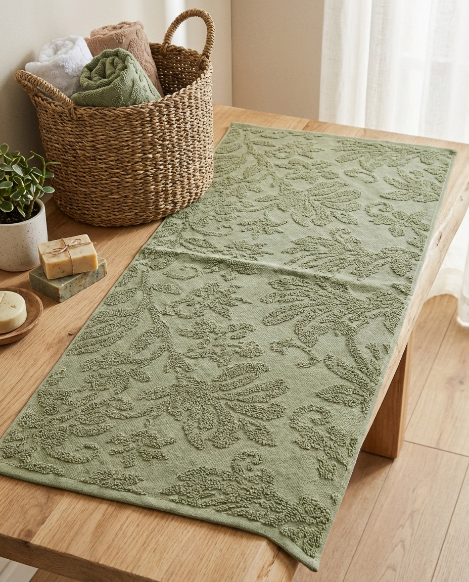 Jaqured Face Towel Size 50*100Cm