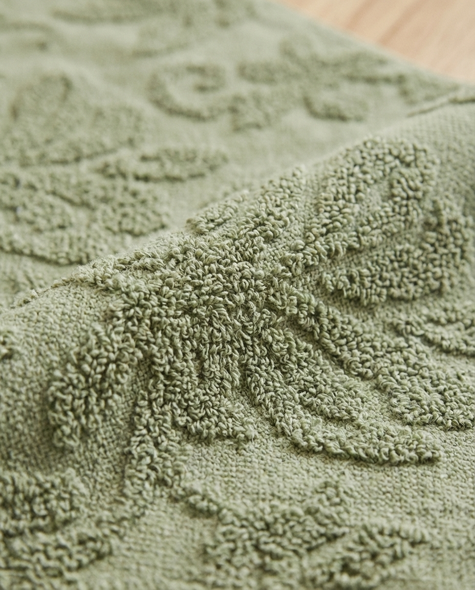 Jaqured Face Towel Size 50*100Cm