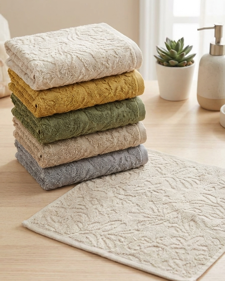 Jaqured Hand Towel Size 30*30Cm