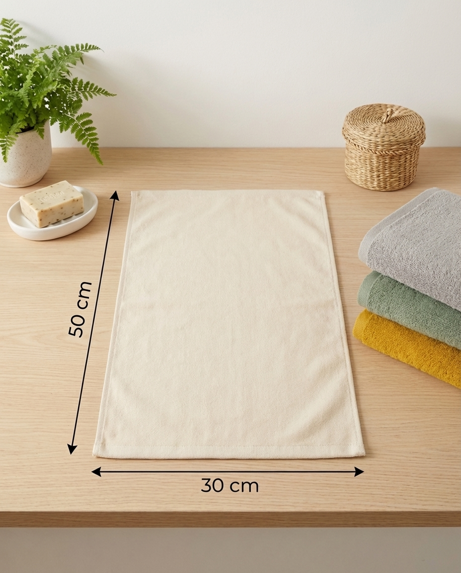 Plain Hand Towel Size 30*50Cm