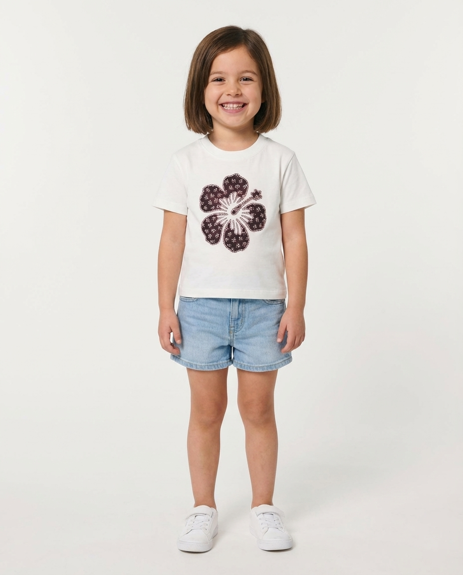 Girls Printed Half Sleeves T-shirt