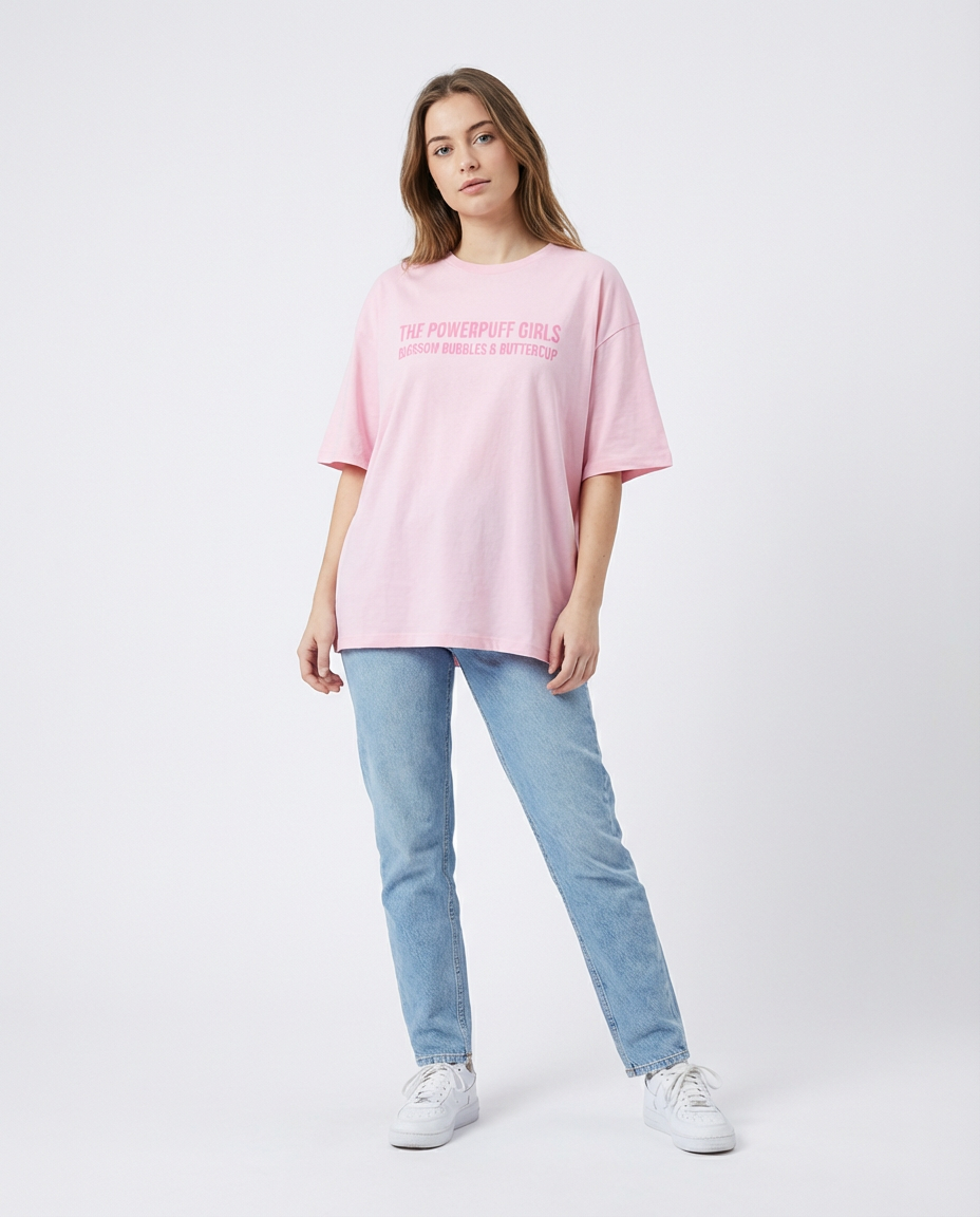 Women Printed  T-shirt Over Size