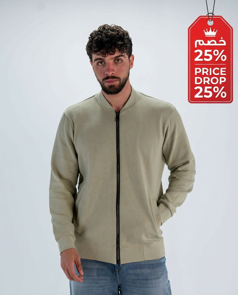 Men jacquard sweatshirt