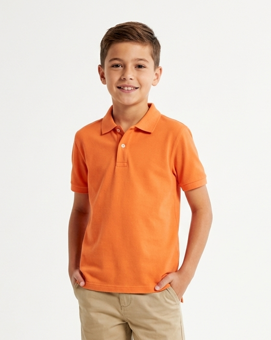 Boys Half Sleeves Polo T-shirt