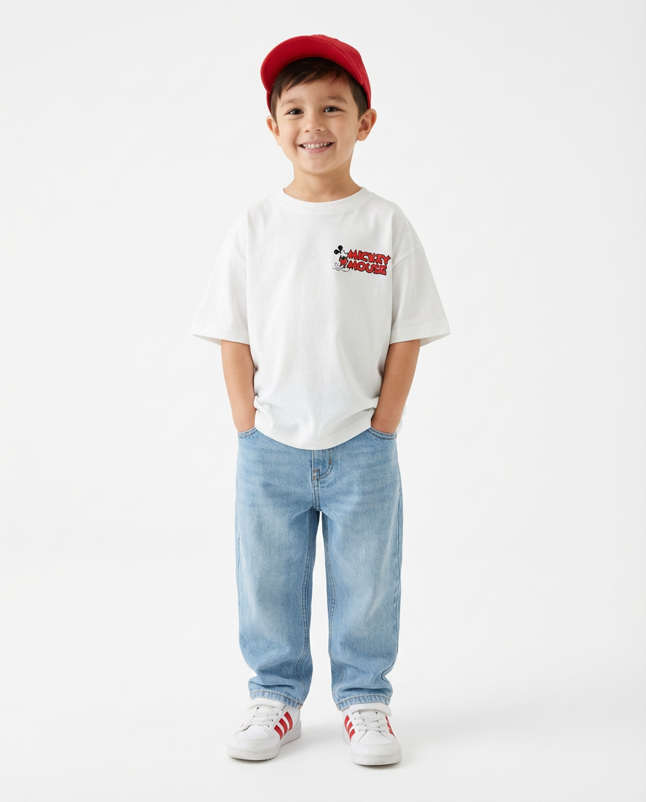 Boys Parinted Maicky Mouse T-Shirt