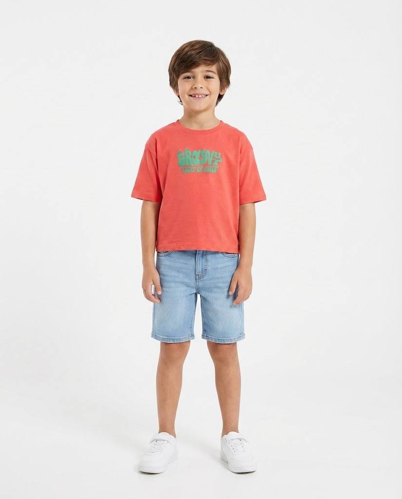Boys Printed Half Sleeves T-shirt