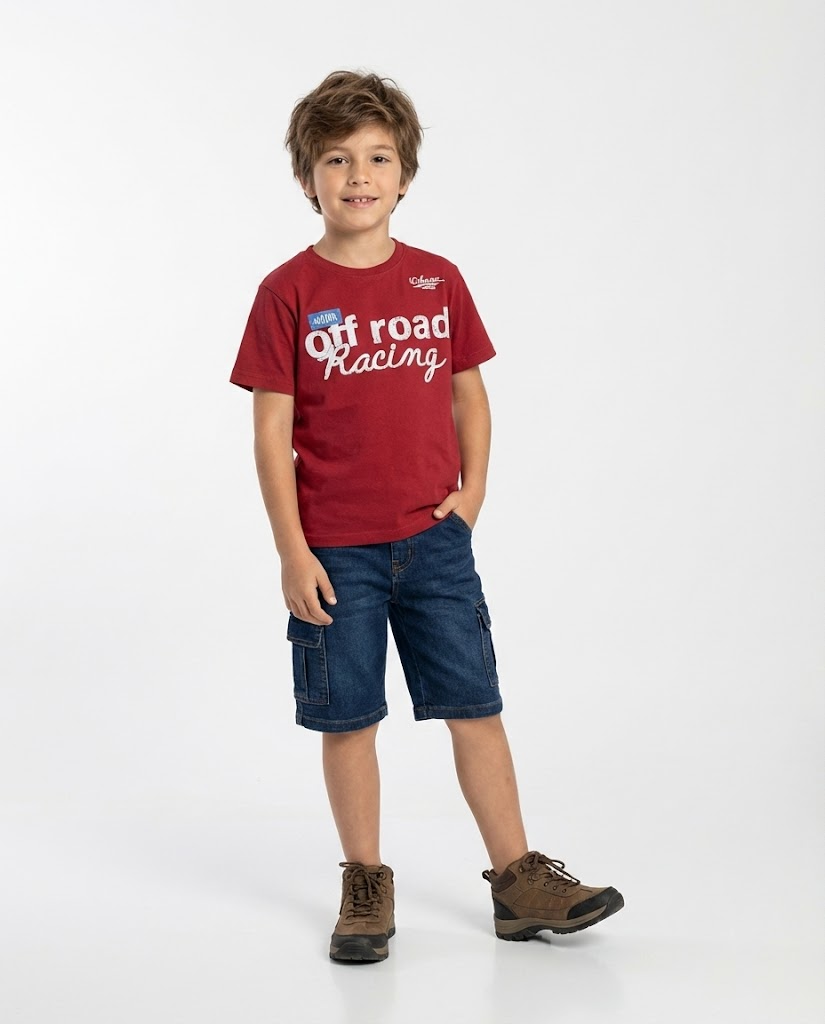 Boys Printed Racing T-Shirt
