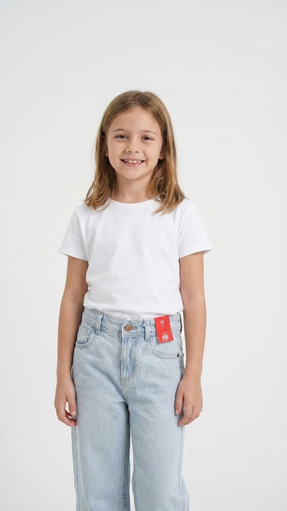 Girls Jeans Wide Leg Pant