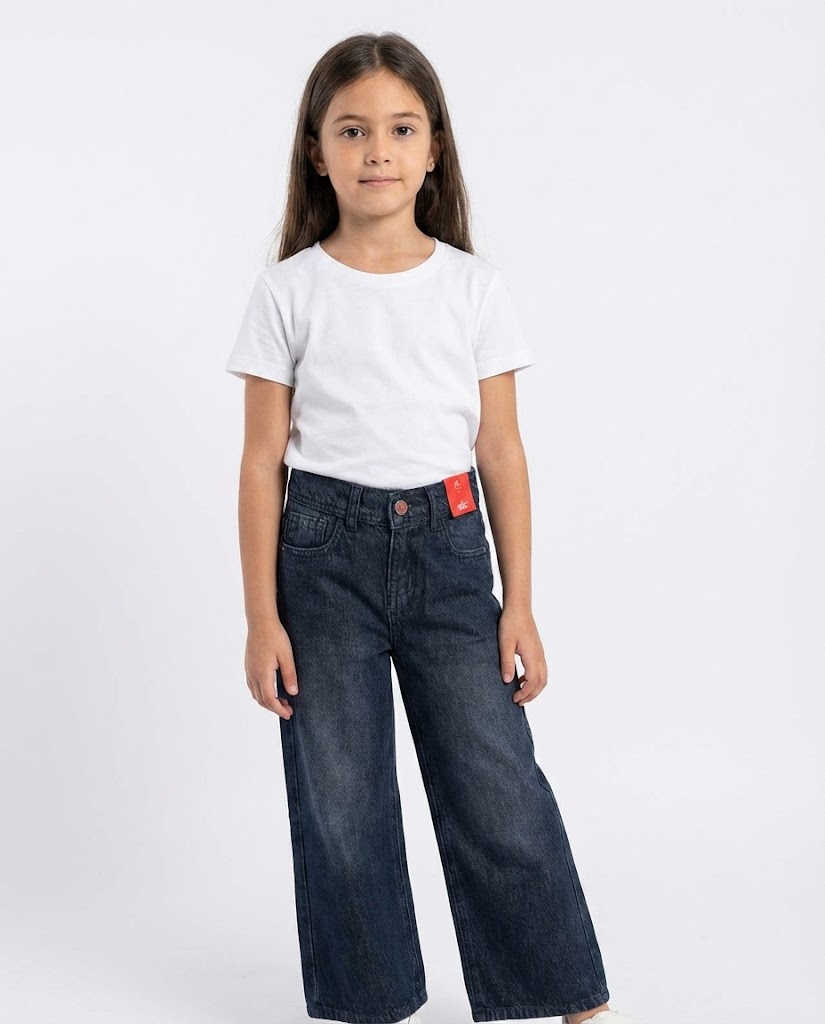 Girls Jeans Wide Leg Pant