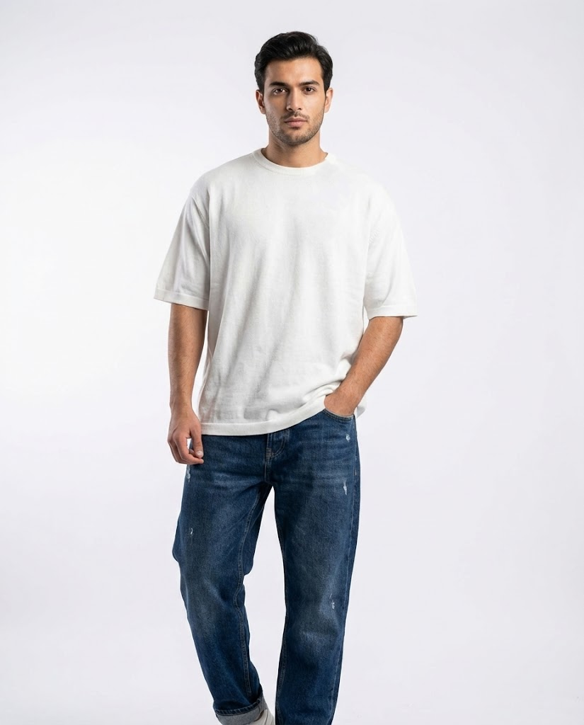 Men Plain Half Sleeves T-Shirt