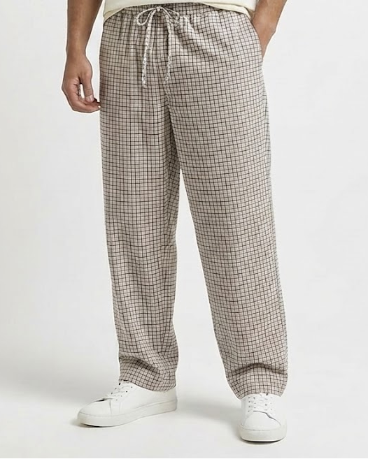 Men Plaid Pant