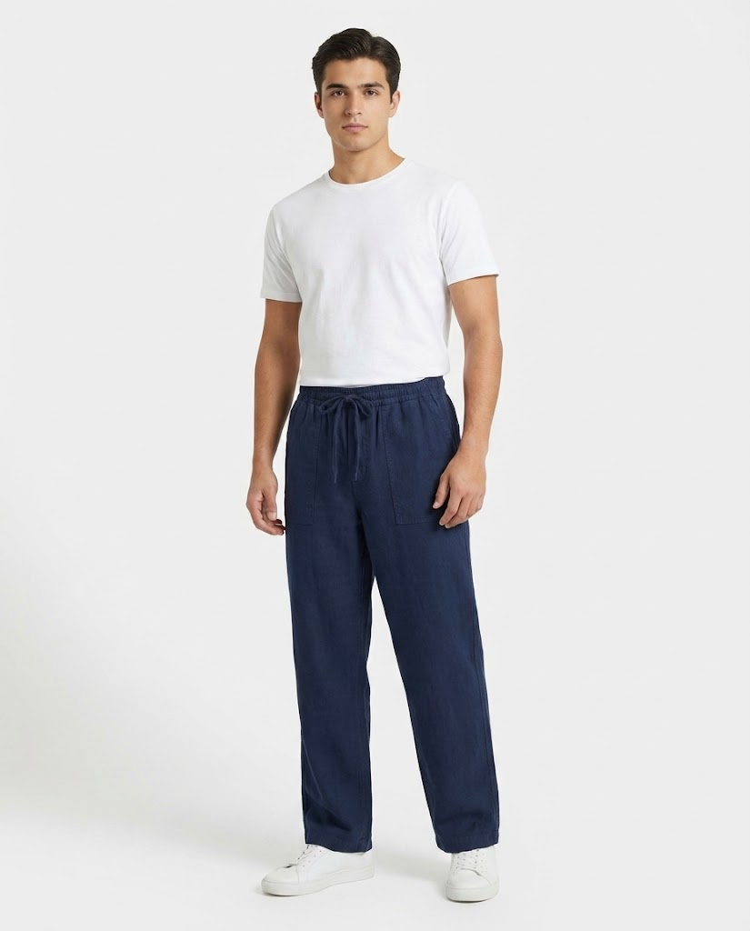 Men Linen Casual Pant