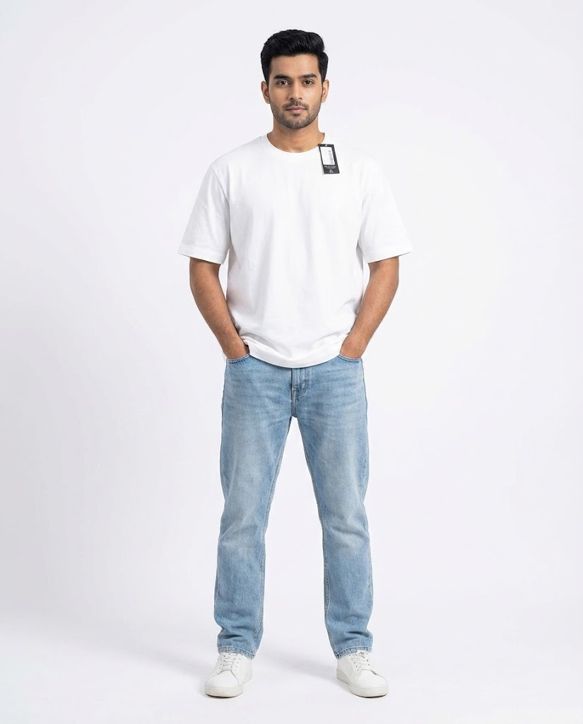 Men Plain Basic Half Sleeves T-shirt