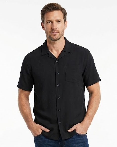 Men Casual Half Sleeves Shirt