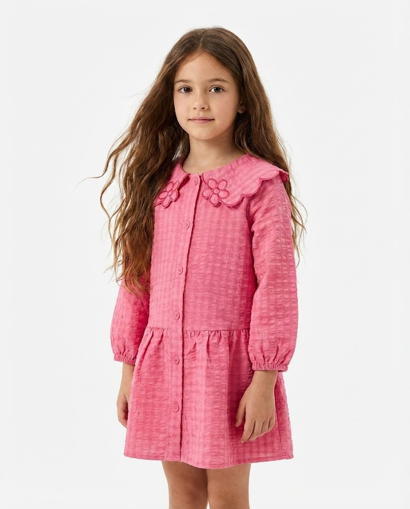 Girls Embroidered Dress