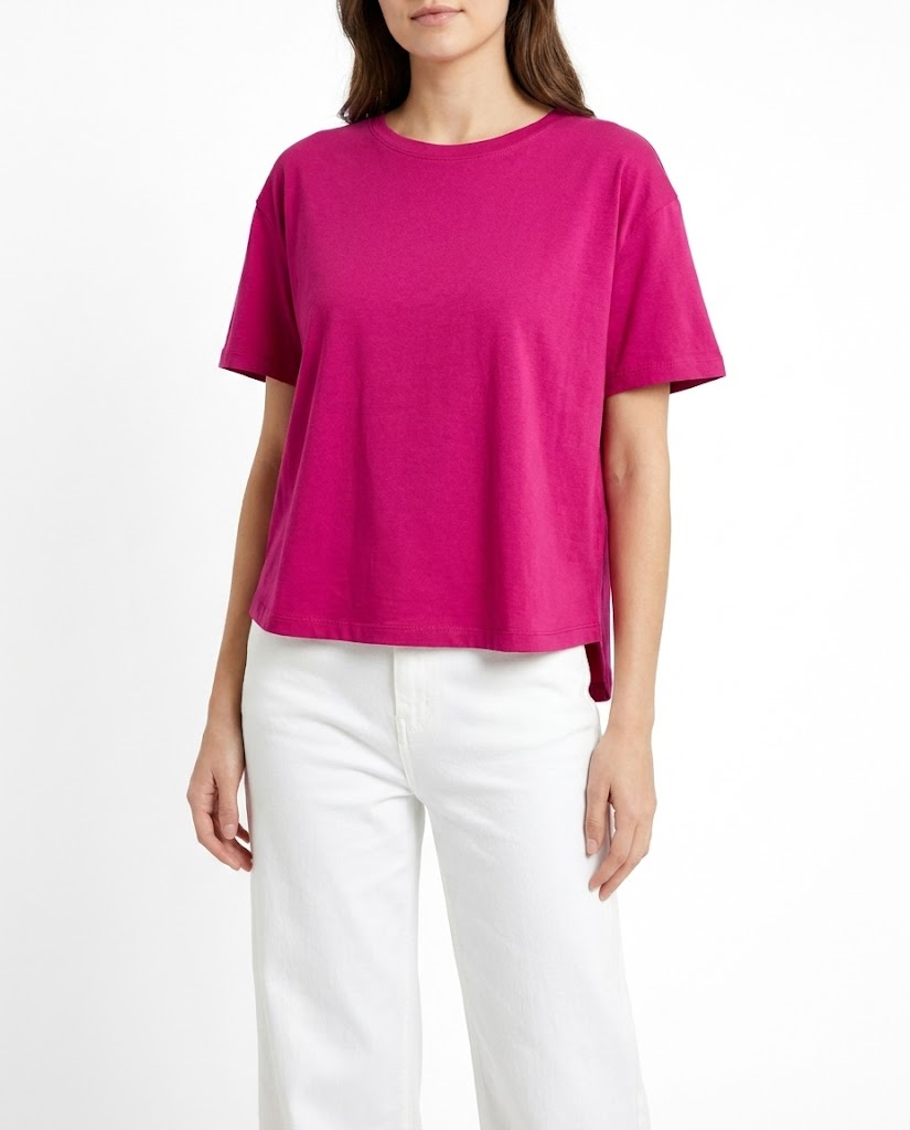 Women Plain Dildoran Half-Sleeve T-Shirt