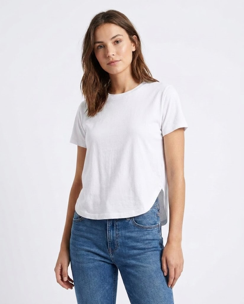 Women Plain Dildoran Half-Sleeve T-Shirt