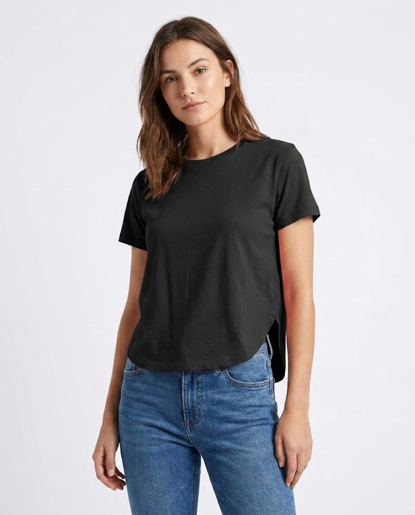 Women Plain Dildoran Half-Sleeve T-Shirt