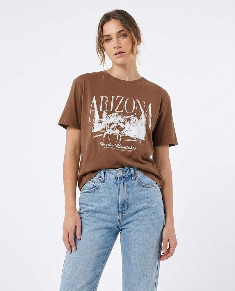Women Chest Print Half-Sleeve T-Shirt
