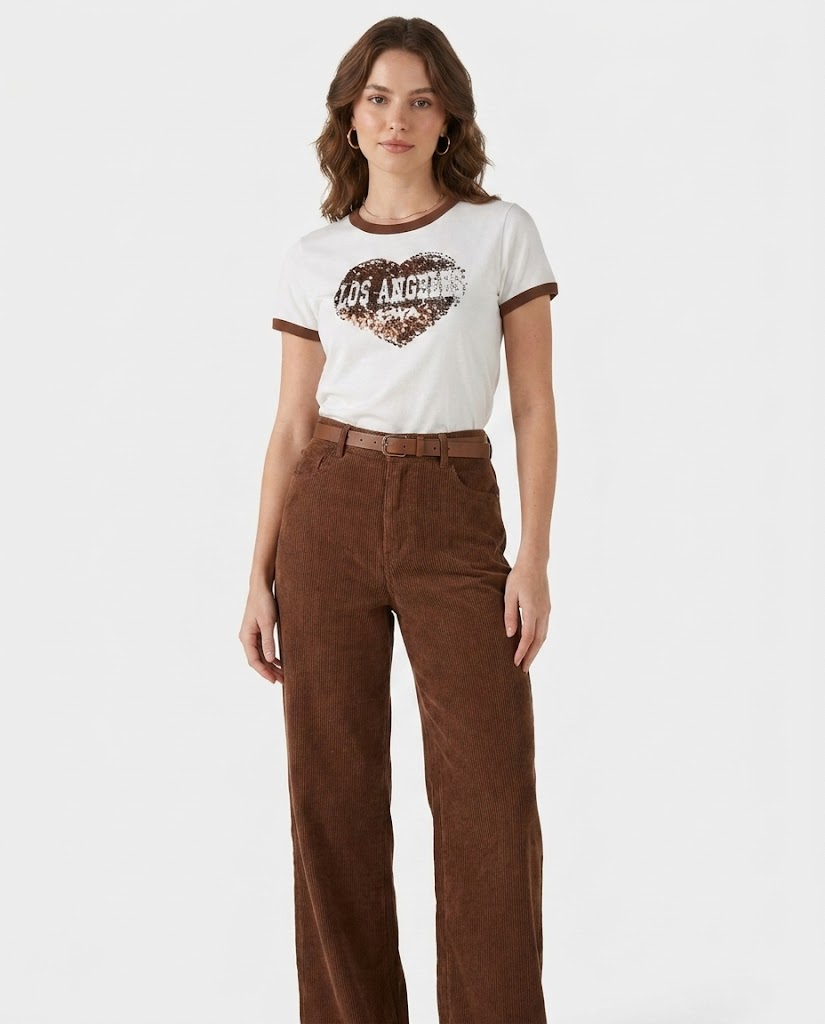 Women Printed Half Sleeves T-Shirt