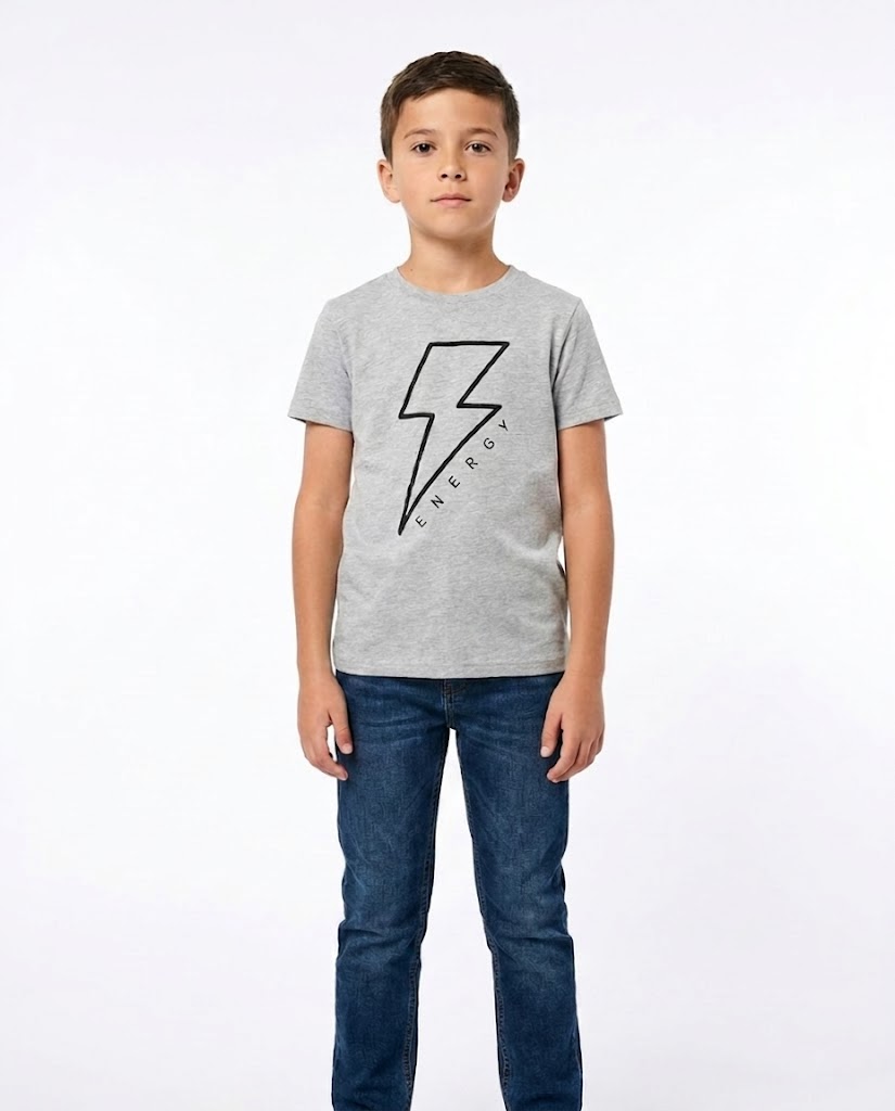 BOYS PRINTED ENERGY HALF SLEEVES T-SHIRT