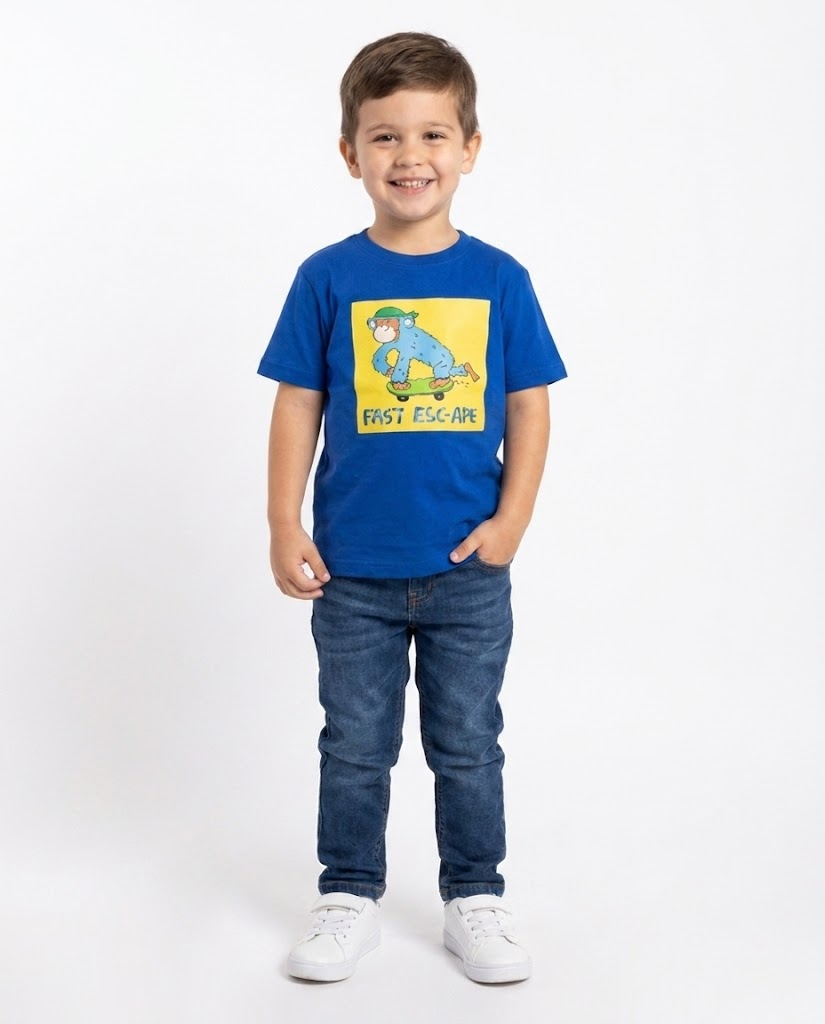Boys Printed Half Sleeves T-shirt