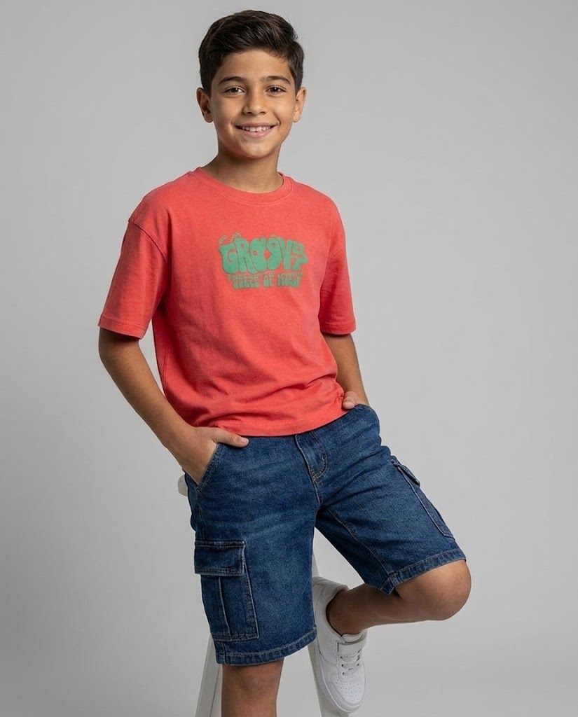 Boys Printed Half Sleeves T-shirt