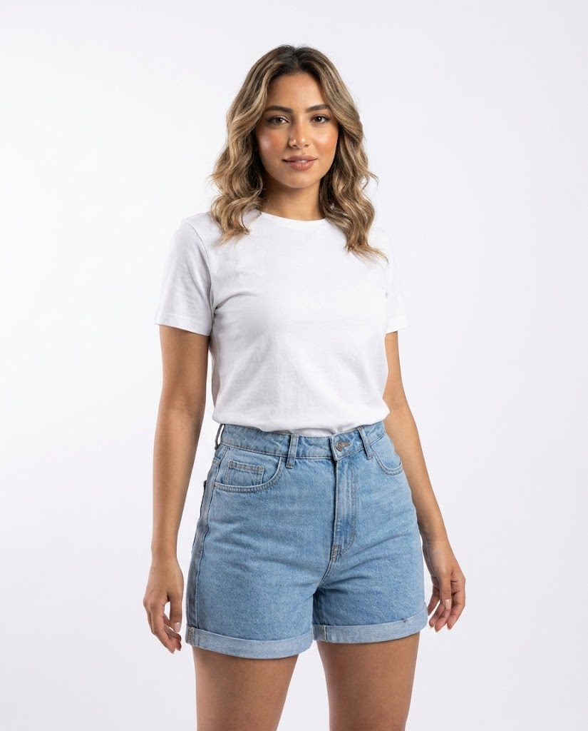 Dsquared Women Denim Shorts Fringed