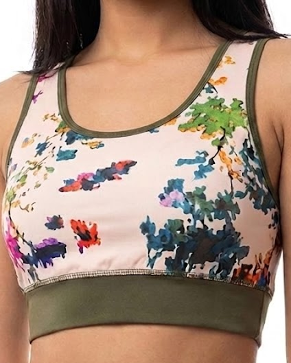 Women Printed Soft Bra And Pants Sports Set