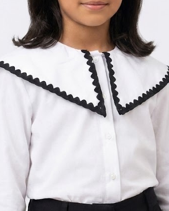 Girls Embroidered Long Sleeves Blouse
