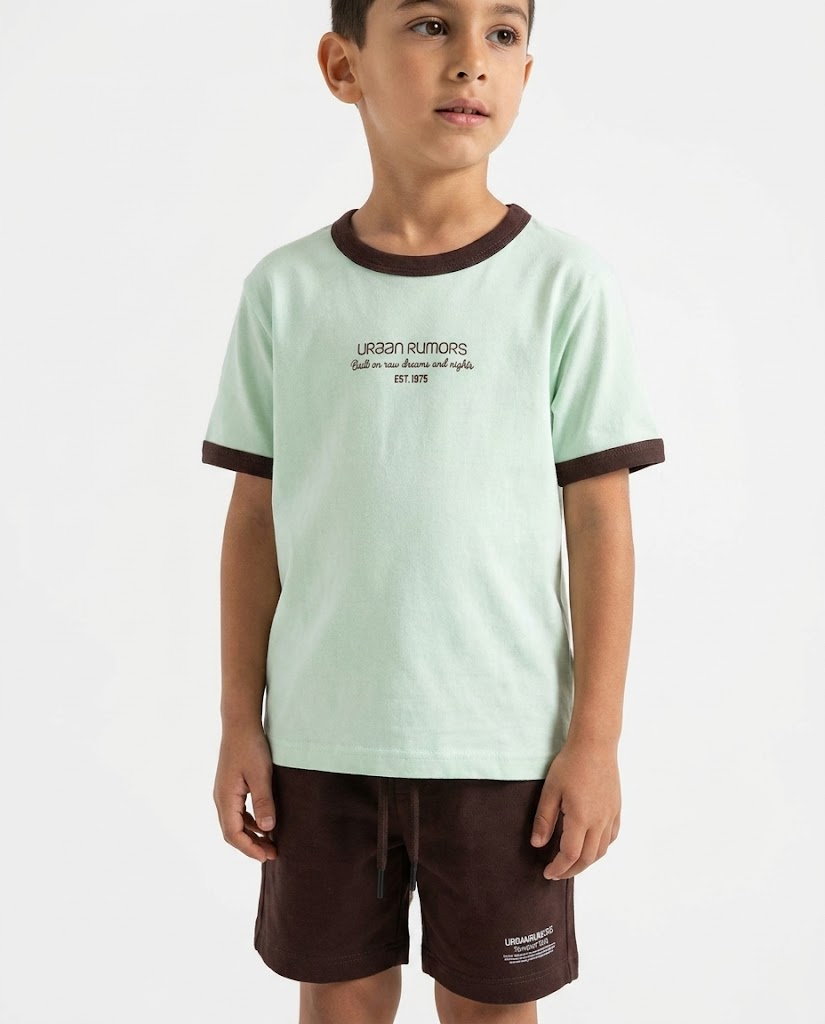 Boys Printed Half Sleeves Pyjama W/Short