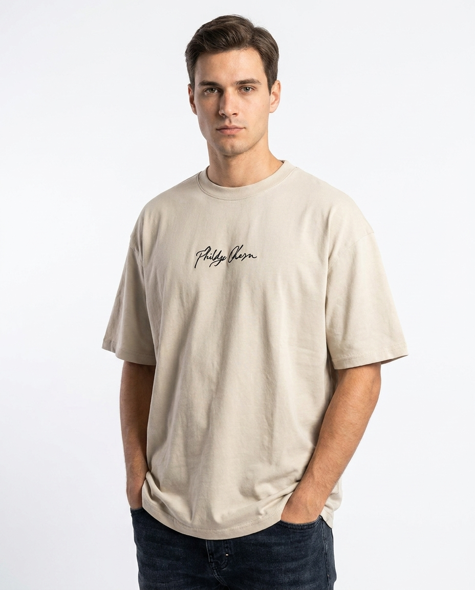 MEN PRINTED OVER SIZE T-SHIRT