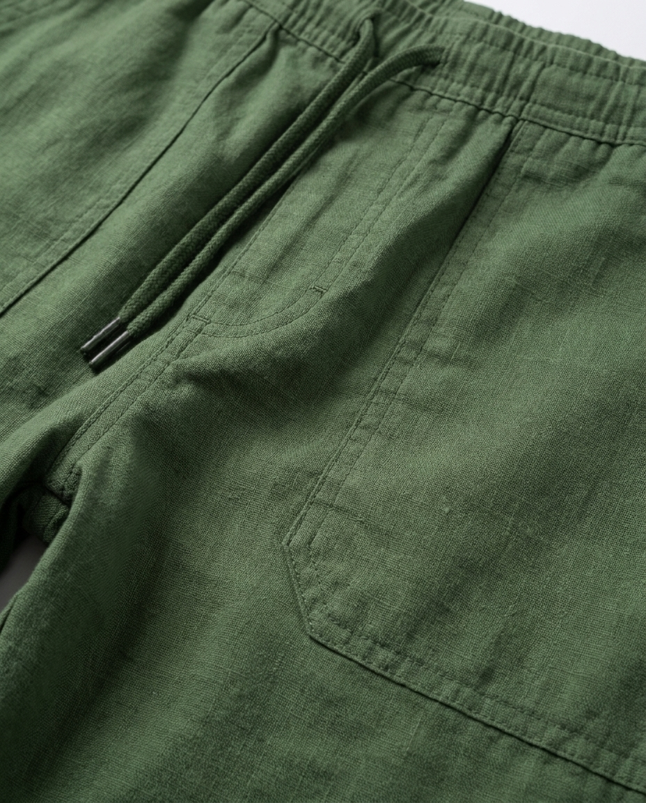 Men Linen Casual Short