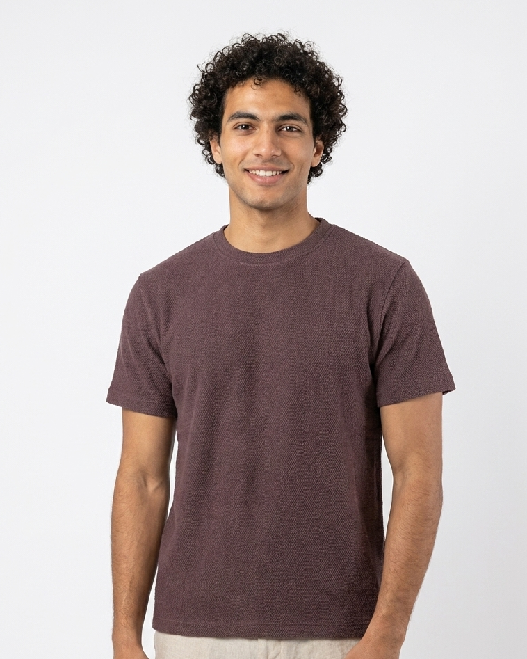 Men Pattern Half Sleeves T-shirt