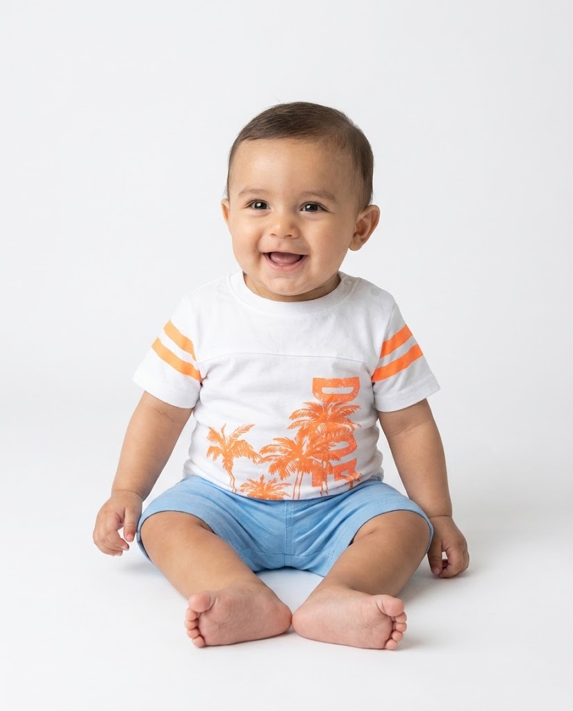 BABY BOY PRINTED HALF SLEEVES T-SHIRT