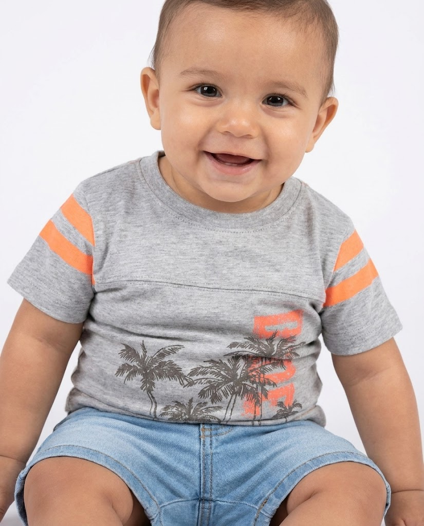 BABY BOY PRINTED HALF SLEEVES T-SHIRT