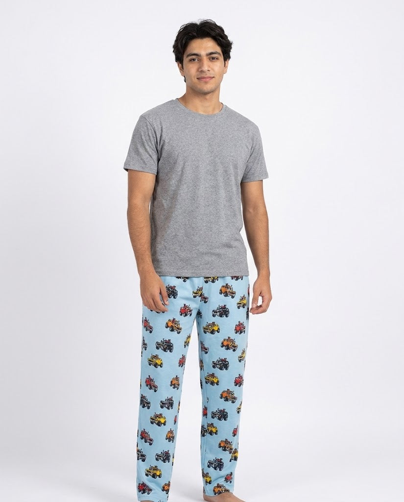 Men Printed Half Sleeves Pyjama
