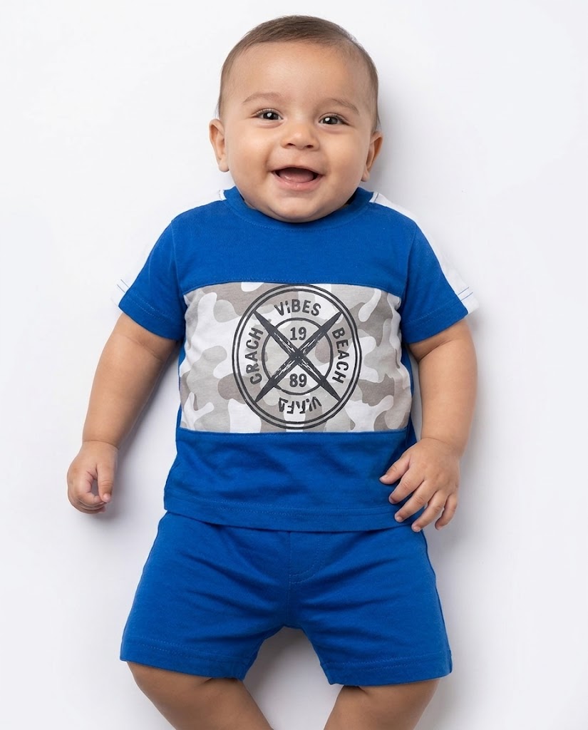 BABY BOY PRINTED HALF SLEEVES T-SHIRT