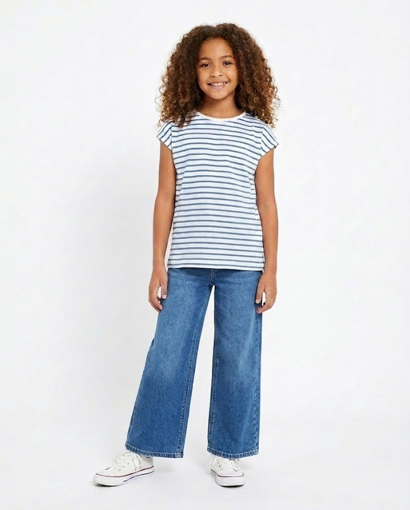 Girls Jeans Wide Leg Pant
