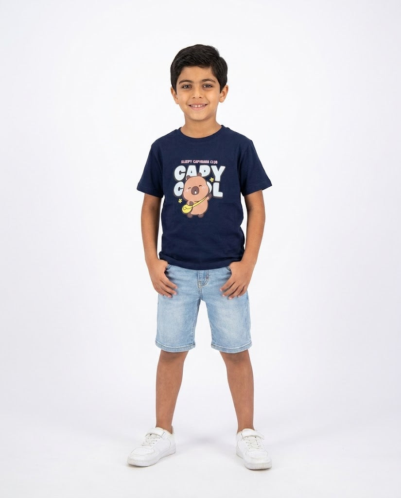 Boys Printed Half Sleeves T-shirt