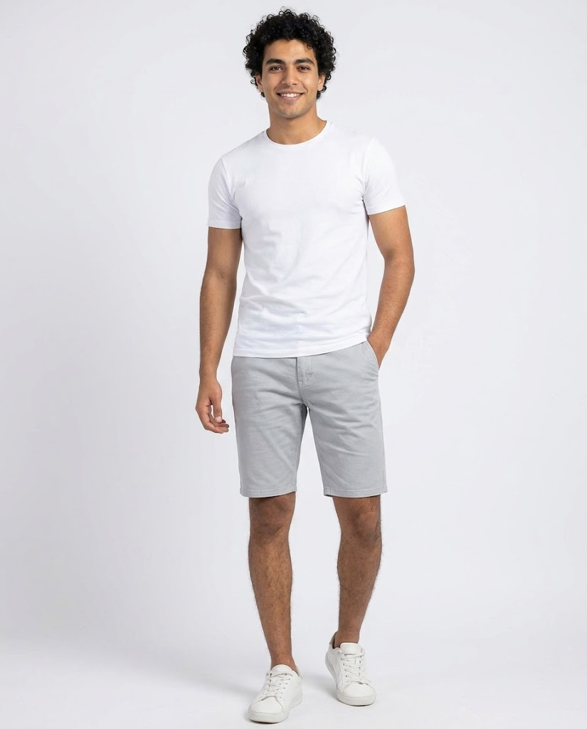 MEN COTTON SLACK SHORT