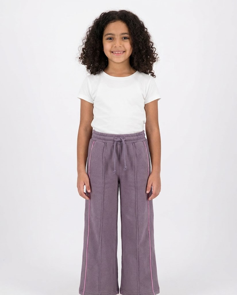 GIRLS SAMAR MELTON PANT WIDE LEG FIT