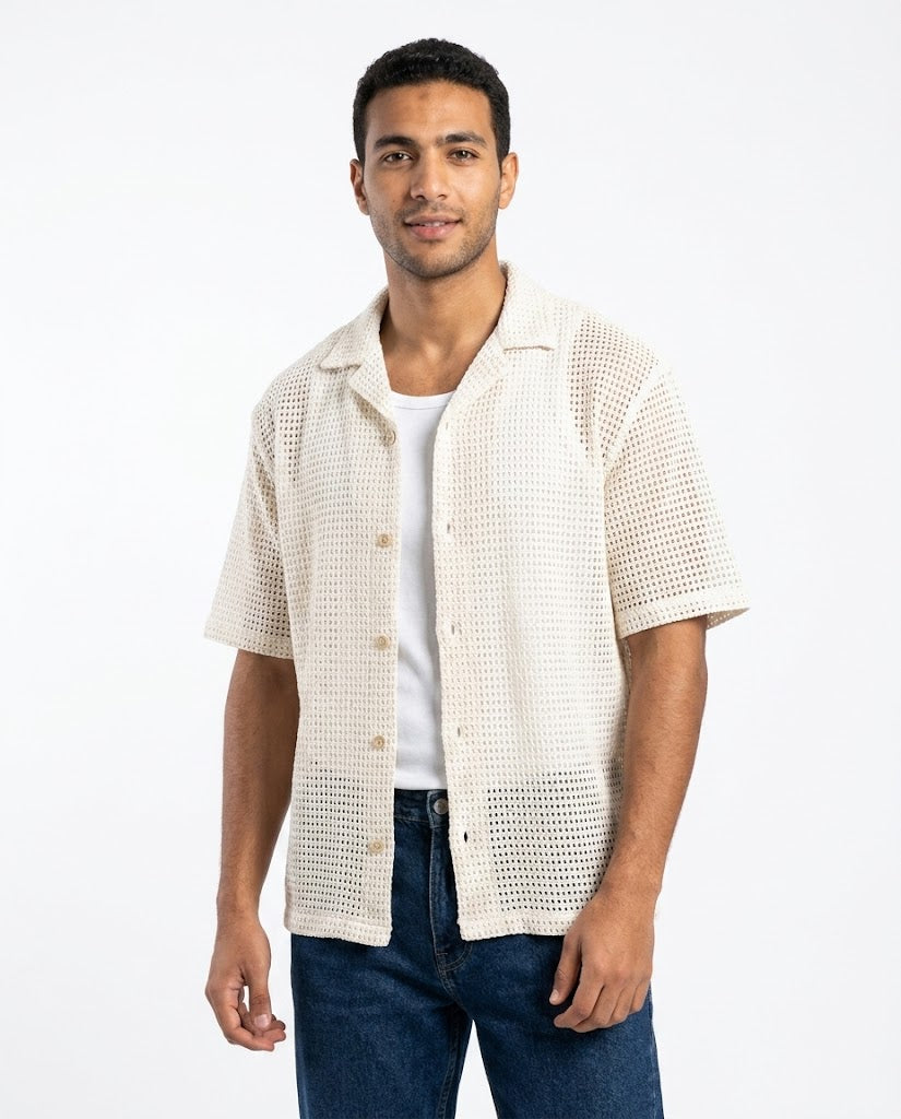 Men Casual Half Sleeves Shirt