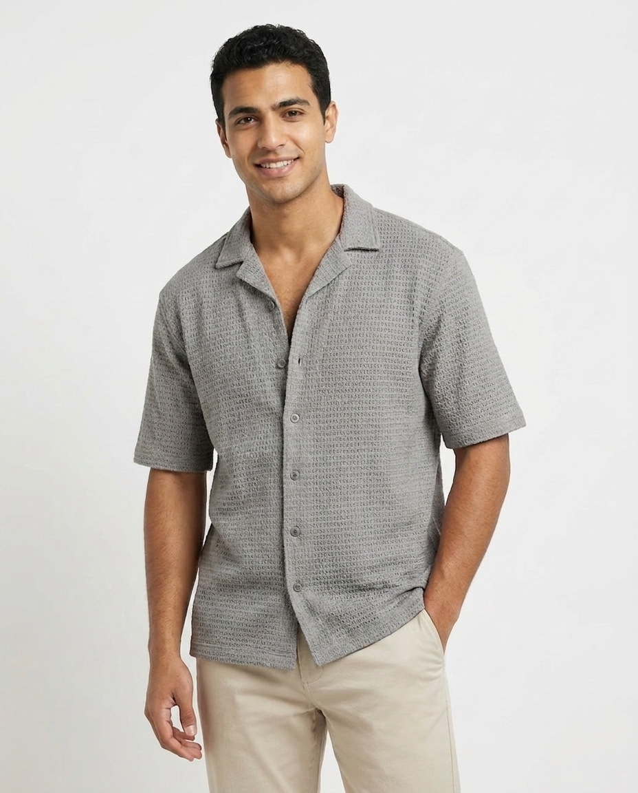 Men Casual Half Sleeves Shirt