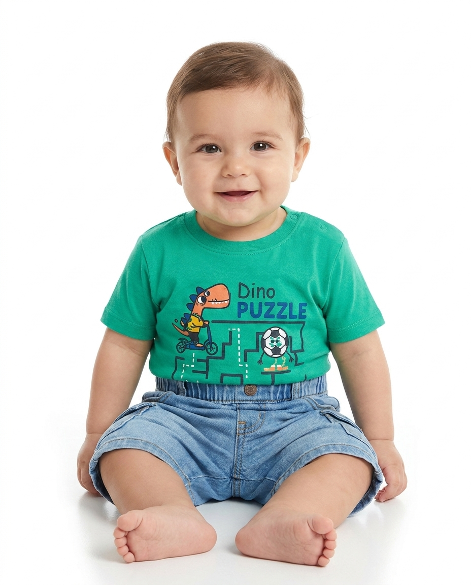 Baby Boy Printed Half Sleeves T-shirt
