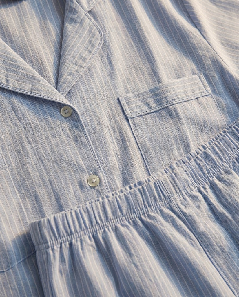 Women Half Sleeves & Pant Pyjama W/ Buttons