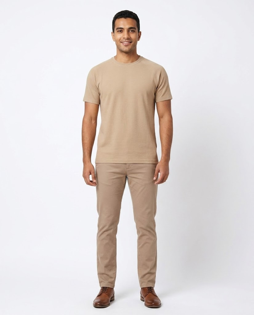 Men Pattern Half Sleeves T-shirt