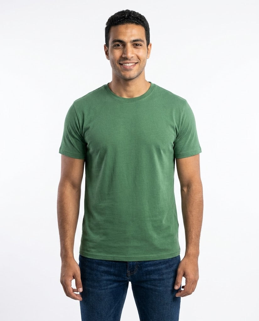 Men Pattern Half Sleeves T-shirt