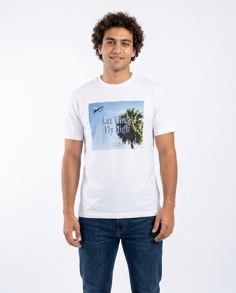 MEN PRINTED LAX VIBES OVER SIZE T-SHIRT